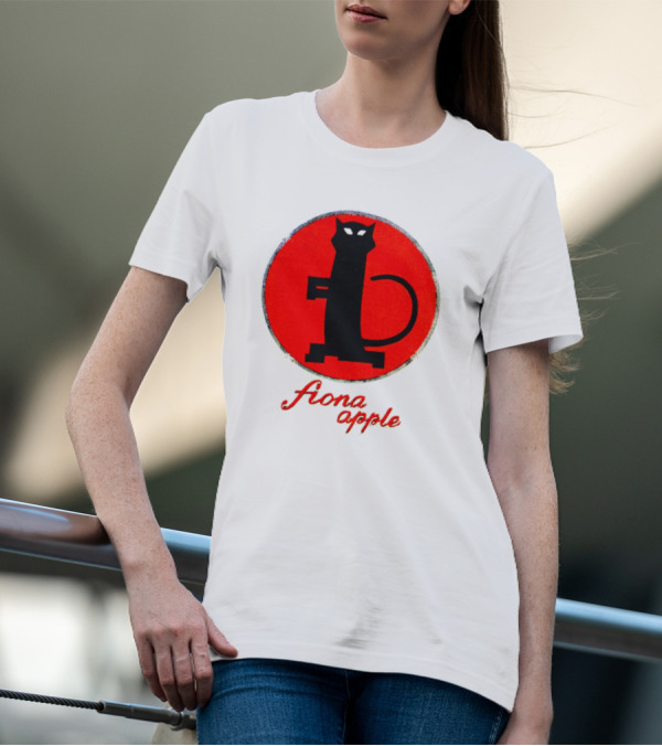Fiona Apple Black Cat Red Circle Bootleg T-Shirt