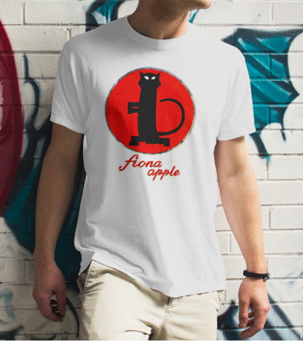 Fiona Apple Black Cat Red Circle Bootleg T-Shirt