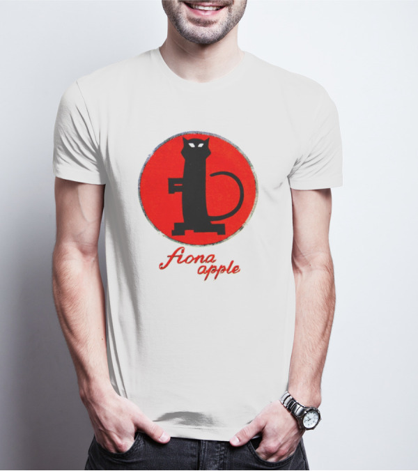 Fiona Apple Black Cat Red Circle Bootleg T-Shirt
