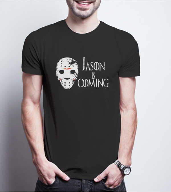 Jason Is Coming Halloween Mask Horror T-Shirt