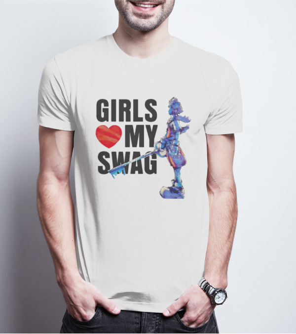 Girls Love My Swag Kingdom Hearts Keyblade Character T-Shirt
