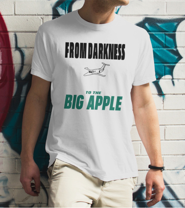 From Darkness To The Big Apple Aaron Rodgers Journey T-Shirt