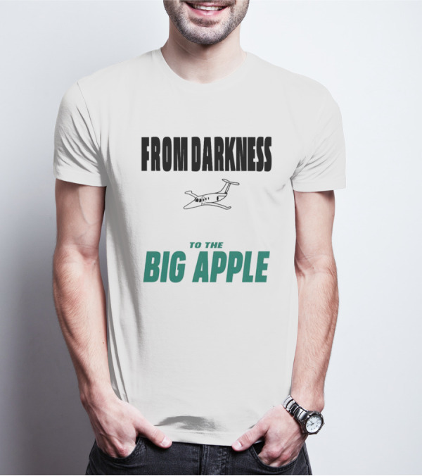 From Darkness To The Big Apple Aaron Rodgers Journey T-Shirt