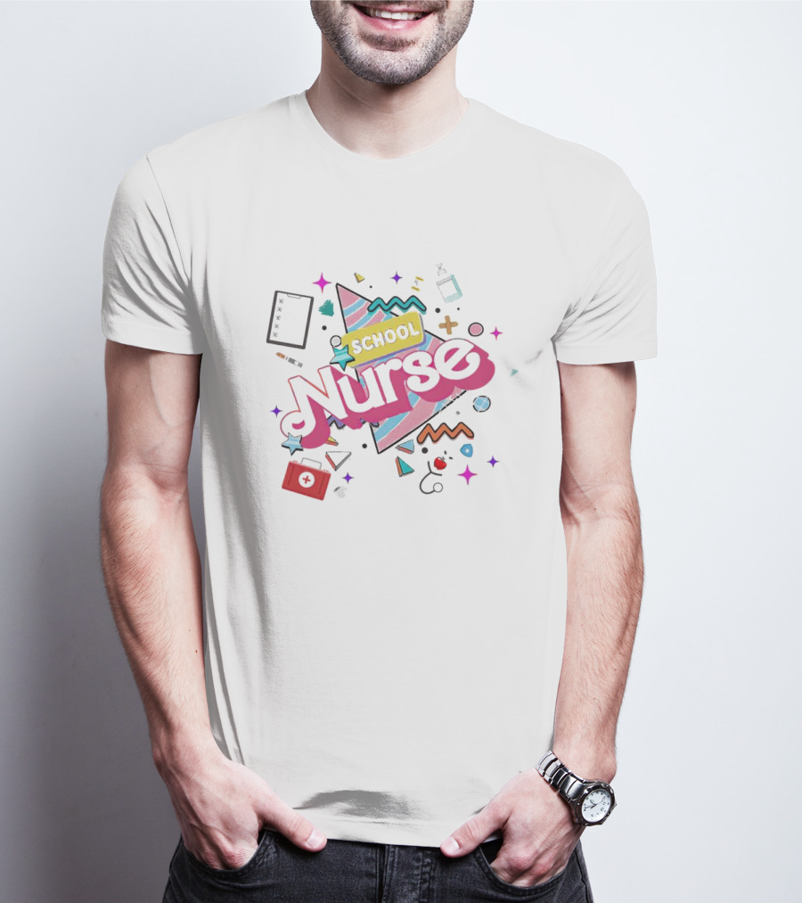 Barbie School Nurse Retro Fun Elements T-Shirt
