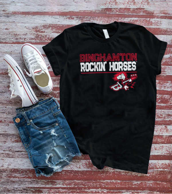 Binghamton Rockin’ Horses Guitar Mascot T-Shirt