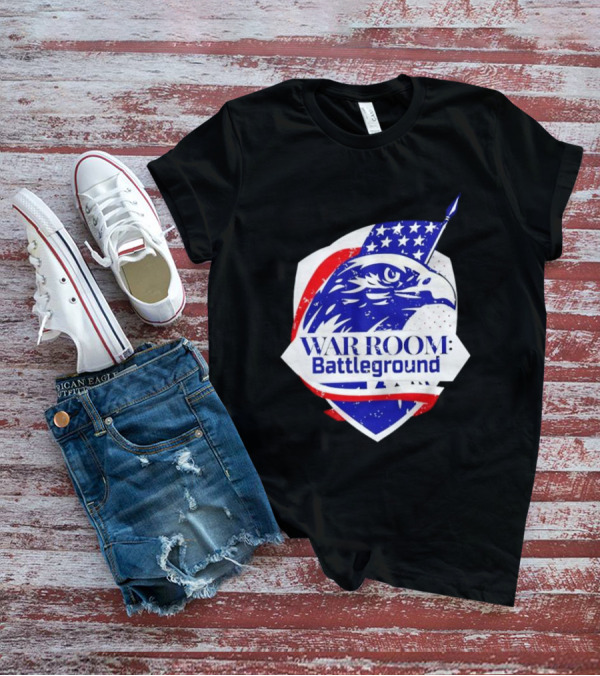 War Room Battleground Eagle American Flag Crest T-Shirt