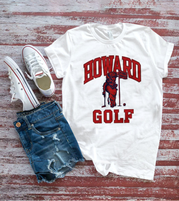 Howard Golf Pebble Beach Vintage Style Bull Golfer T-Shirt