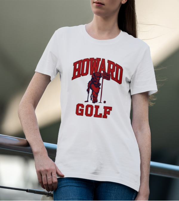 Howard Golf Pebble Beach Vintage Style Bull Golfer T-Shirt