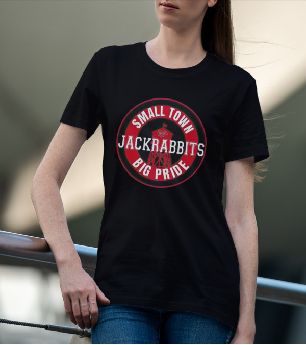 Jackrabbits Small Town Big Pride Watertower Emblem T-Shirt