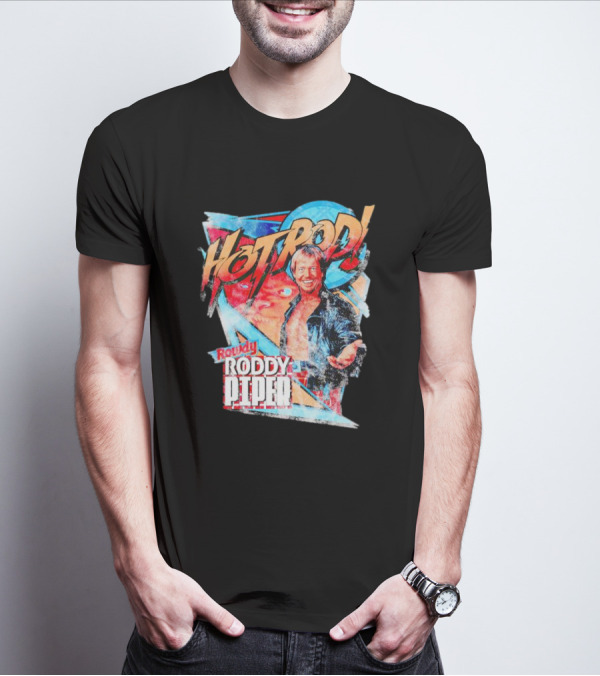Hot Rod Rowdy Roddy Piper Retro T-Shirt