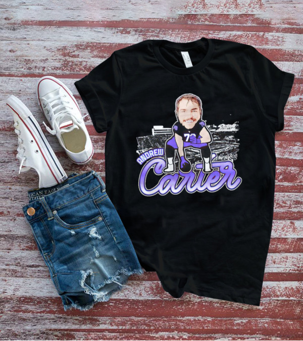 Andrew Carter Caricature Football Player Signature T-Shirt