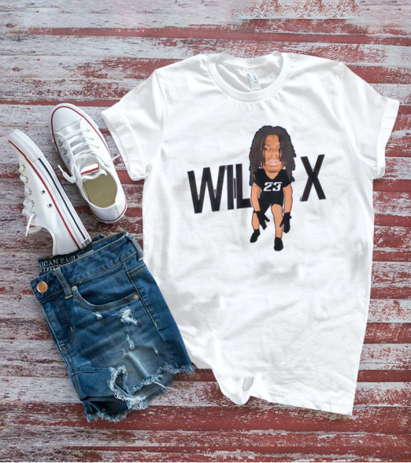 Javeon Wilcox 23 Caricature Signature T-Shirt
