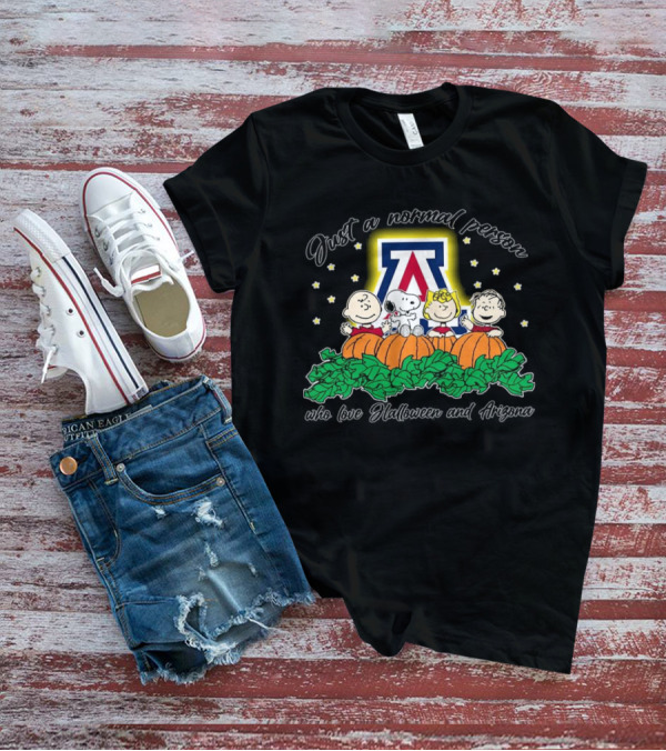 Just A Normal Person Who Loves Halloween Arizona Peanuts Characters T-Shirt
