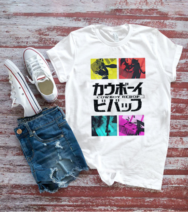 Augmented Reality Cowboy Bebop Iconic Anime Montage T-Shirt