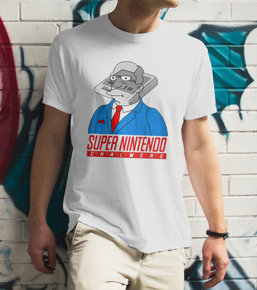 Bart Simpson Super Nintendo Chalmers Iconic Mashup T-Shirt