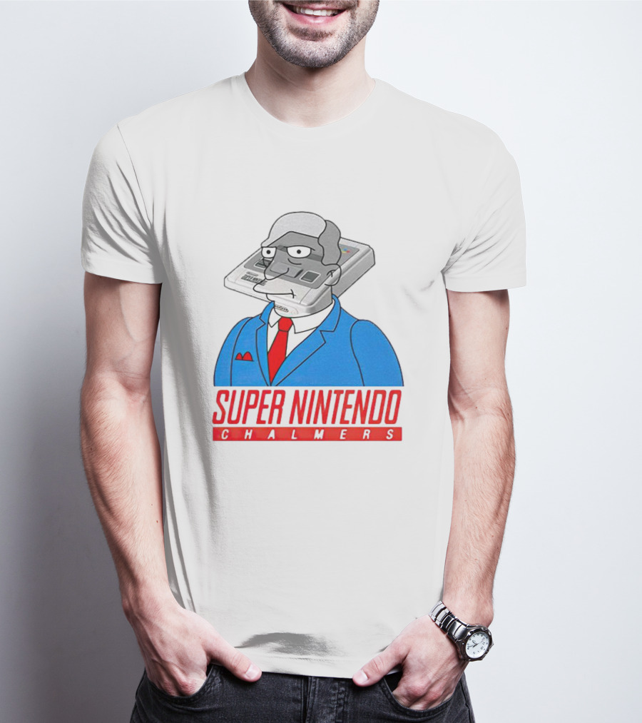 Bart Simpson Super Nintendo Chalmers Iconic Mashup T-Shirt