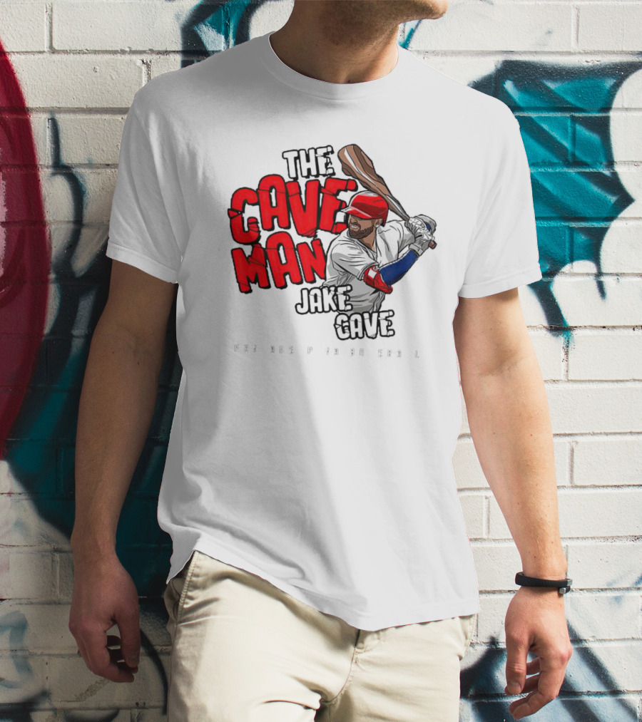 The Caveman Jake Cave Baseball Bat T-Shirt
