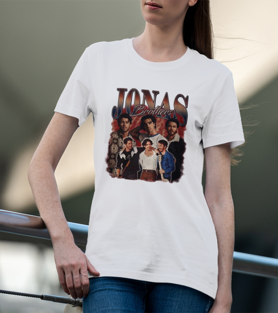 Jonas Brothers Vintage Collage Style Retro Photography T-Shirt