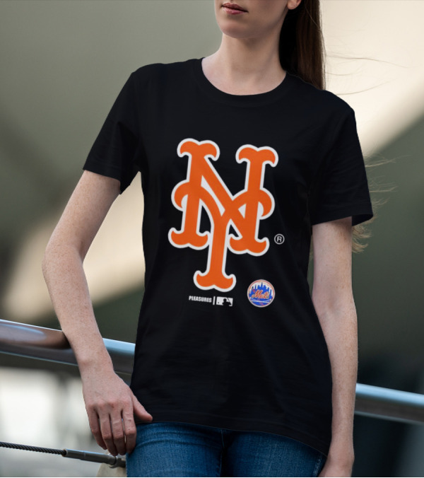 New York Mets MLB Pleasures Collaboration T-Shirt
