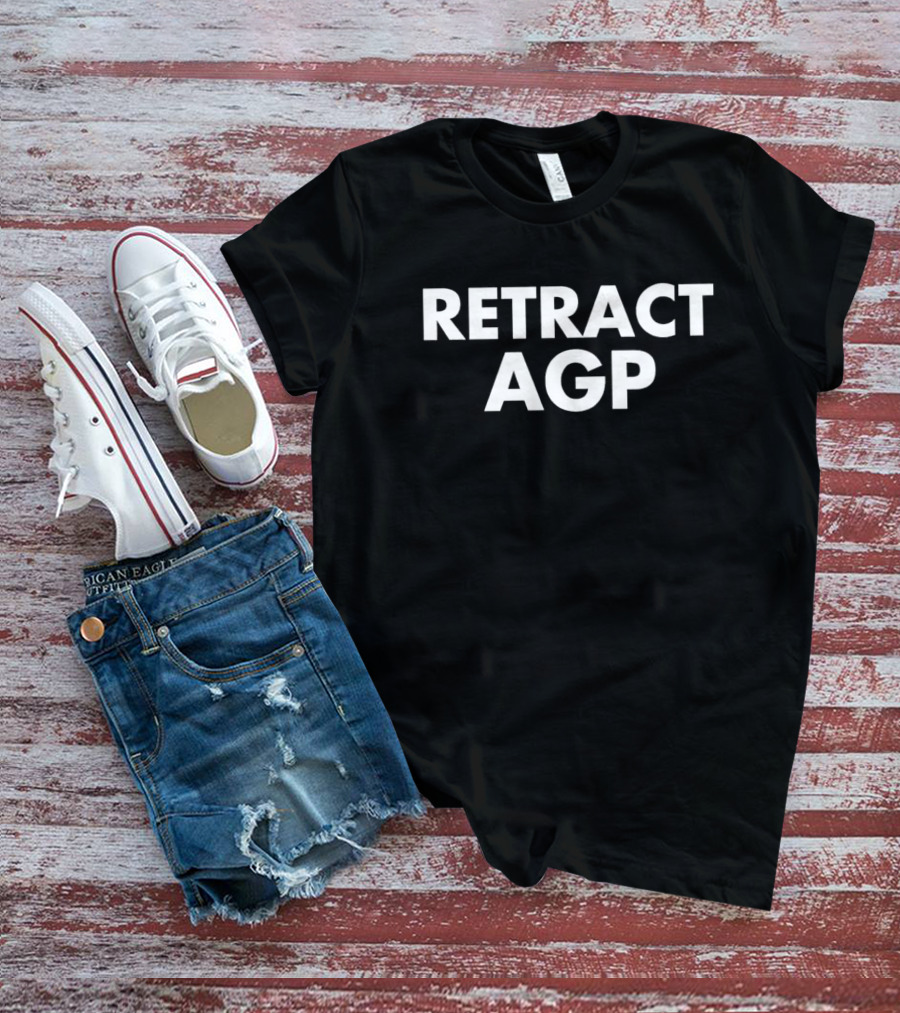 Retract AGP Text T-Shirt