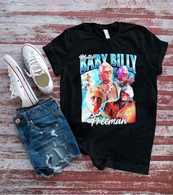 Uncle Baby Billy Freeman Vintage Retro Style Multicolor Collage T-Shirt
