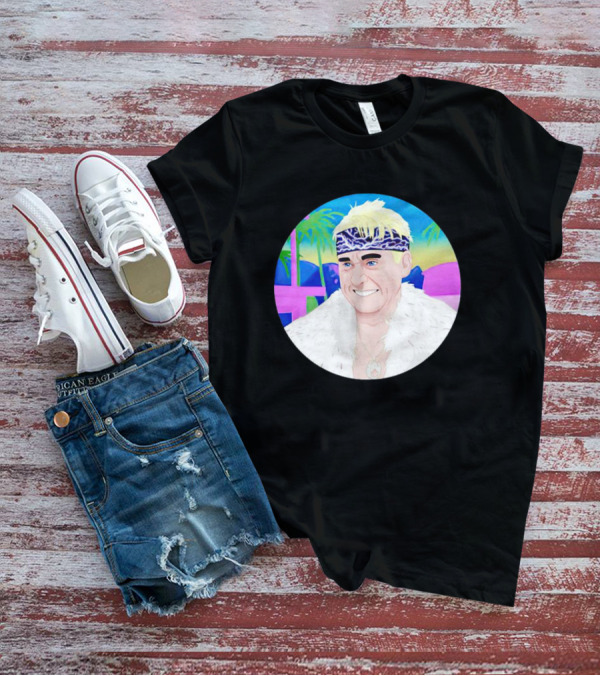 Ken The Patriarchy Is Not Horses Retro Pop Art Style With Blonde Hair And Headband T-Shirt