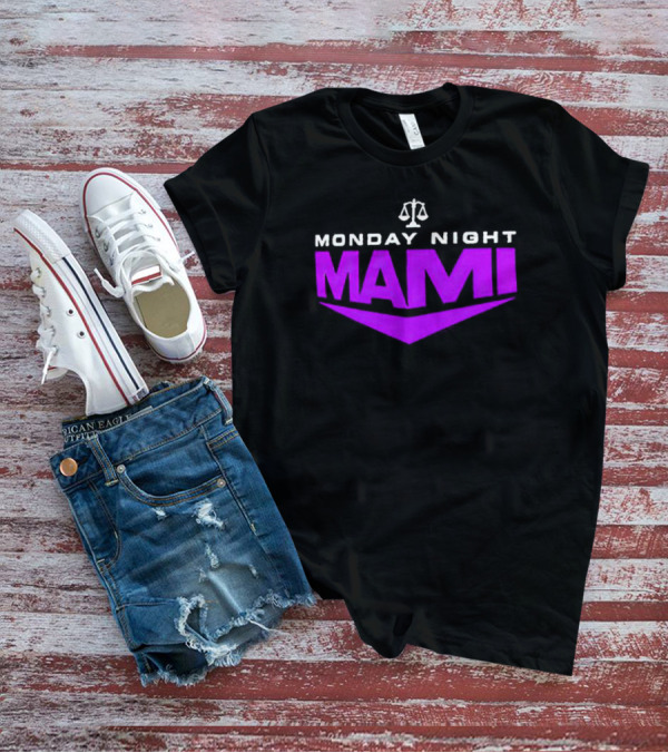 Monday Night Mami Purple Scales Of Justice T-Shirt