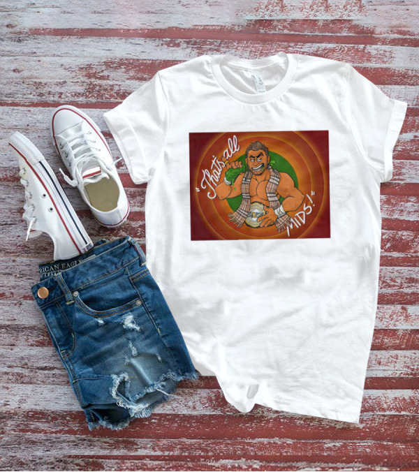 That's All Mids Wrestler Veggie Bowl Champion T-Shirt