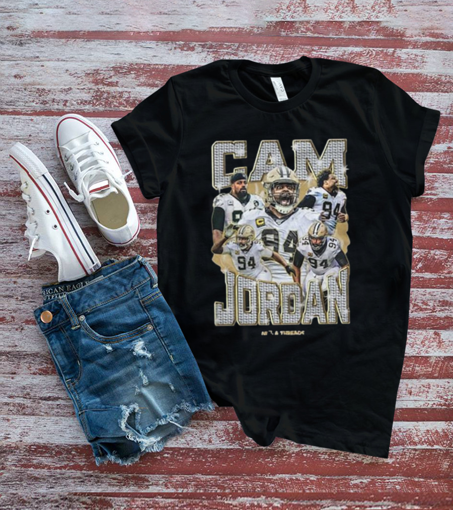 Cam Jordan Football New Orleans Saints Number 94 NFL Defensive Star T-Shirt