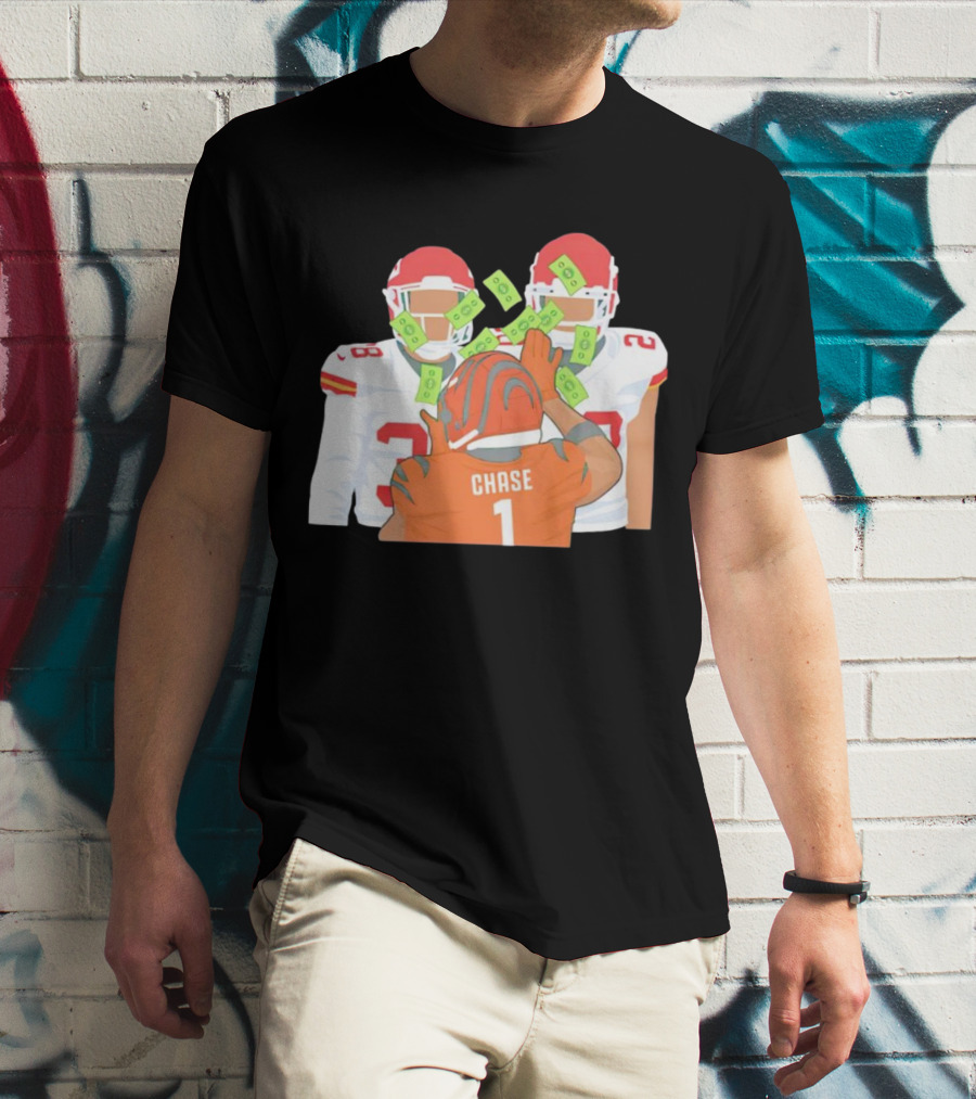 Chase Ja’marr Money Chiefs Bengals Football Showdown T-Shirt