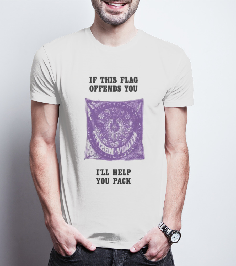 Citizen Youth If This Flag Offends You I'll Help You Pack T-Shirt