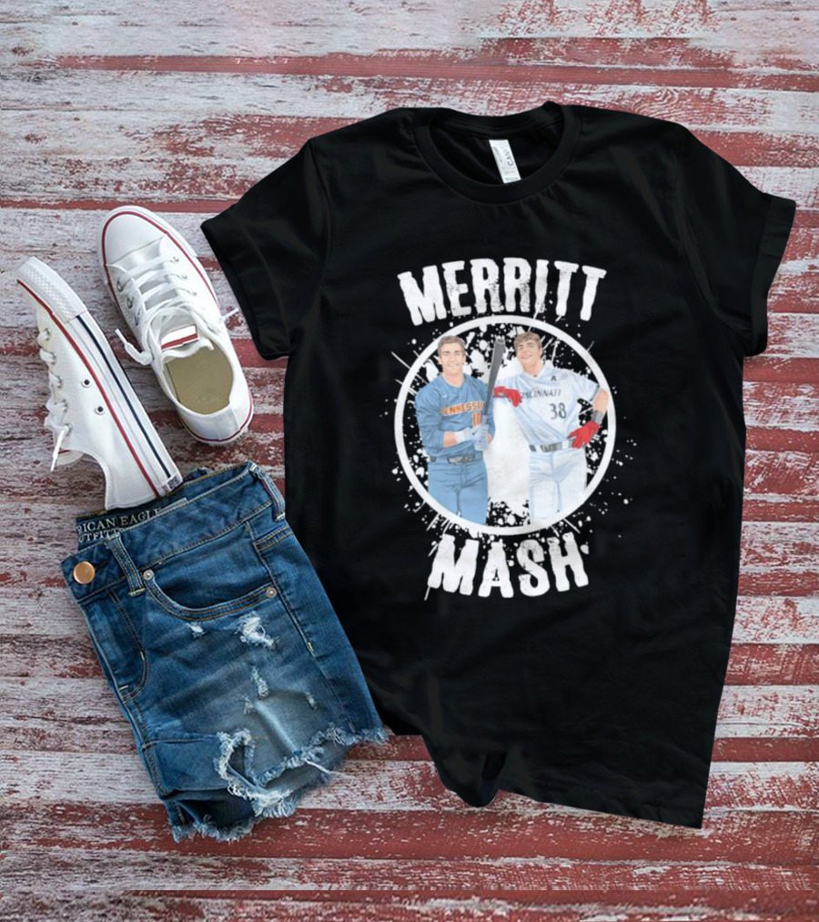 Merritt Mash Tennessee Cincinnati Baseball Duo T-Shirt