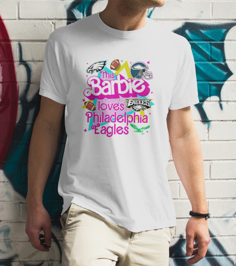 This Barbie Loves Philadelphia Eagles Football Team T-Shirt