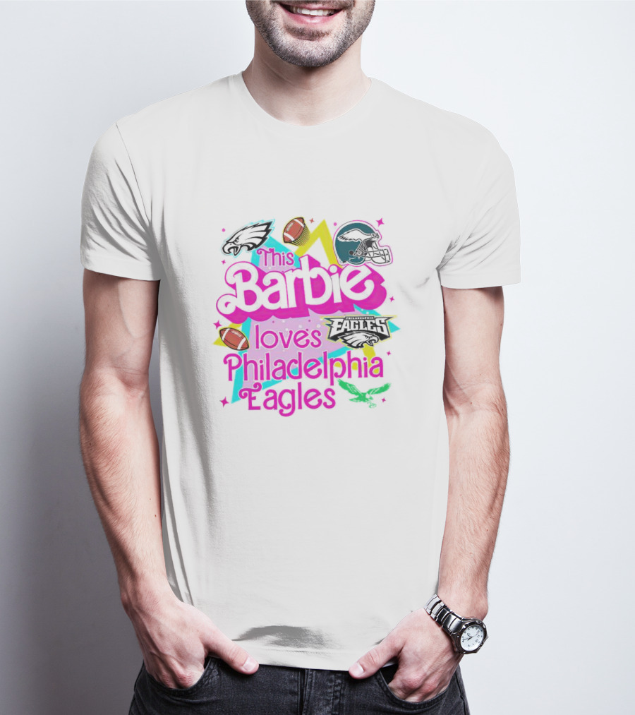 This Barbie Loves Philadelphia Eagles Football Team T-Shirt