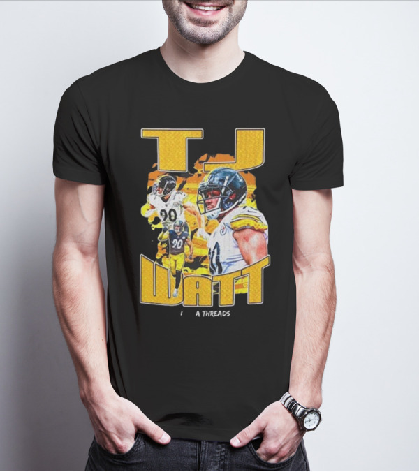 TJ Watt Vintage Bootleg Threads T-Shirt