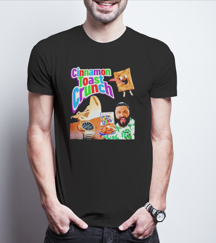 DJ Khaled Cinnamon Toast Crunch Watch Sneakers Box Cartoon Face T-Shirt