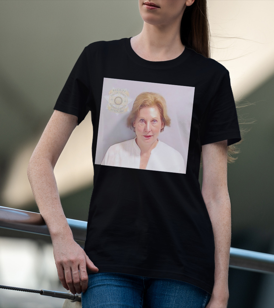 Sidney Powell Mugshot Fulton County Sheriff Badge T-Shirt
