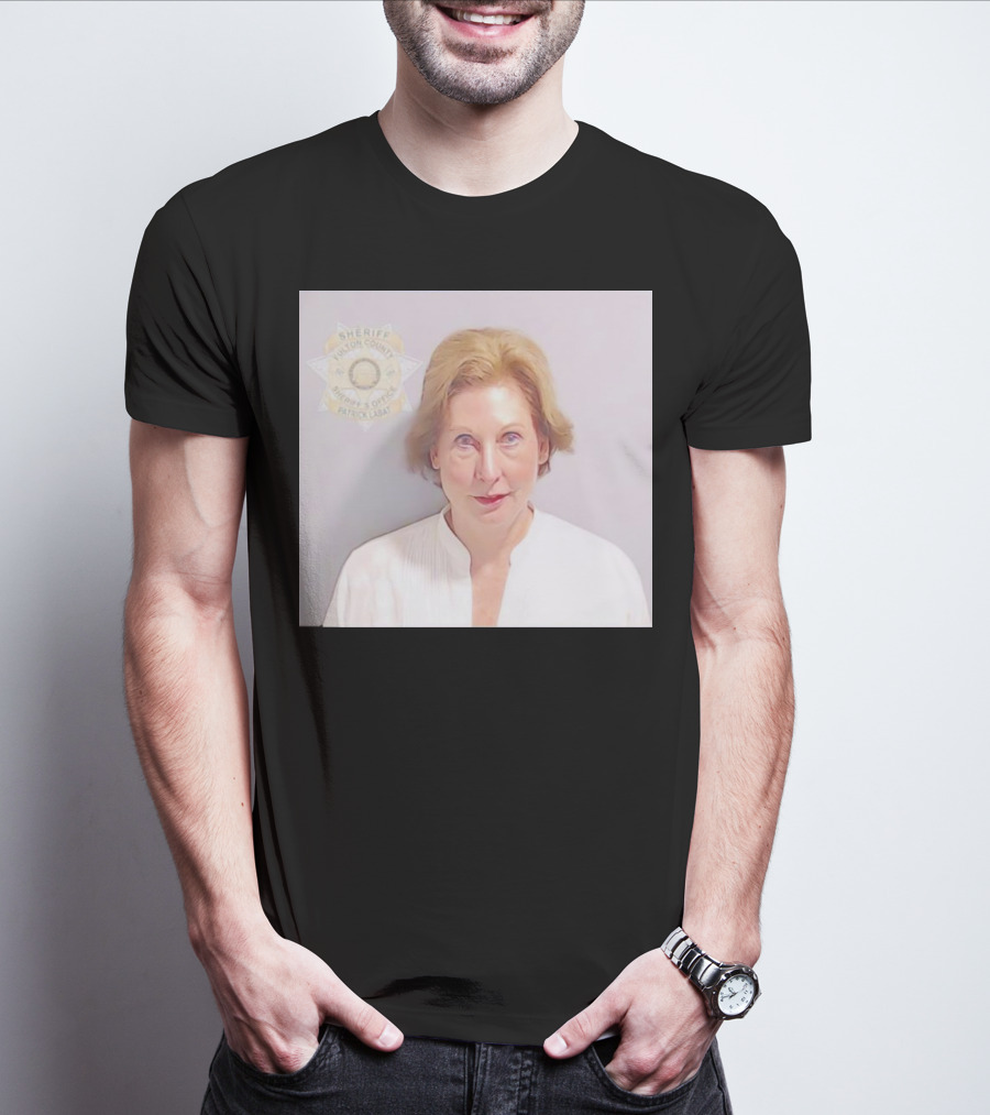 Sidney Powell Mugshot Fulton County Sheriff Badge T-Shirt