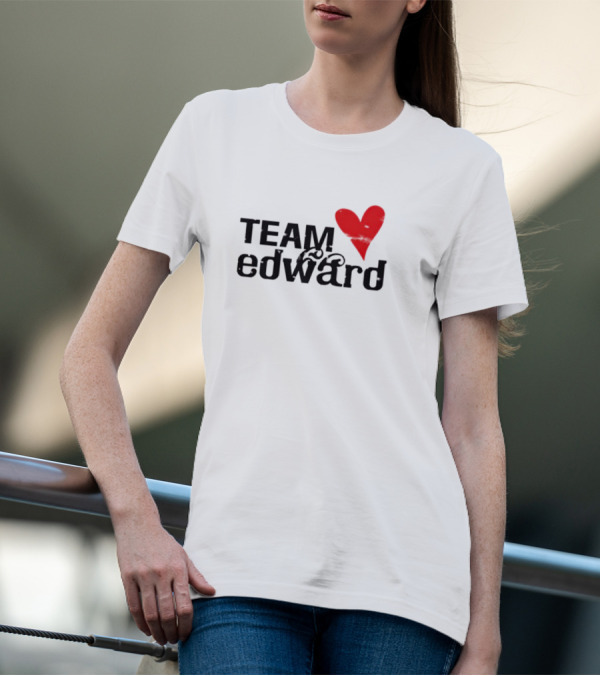 Team Edward Heart Twilight Taylor Lautner T-Shirt