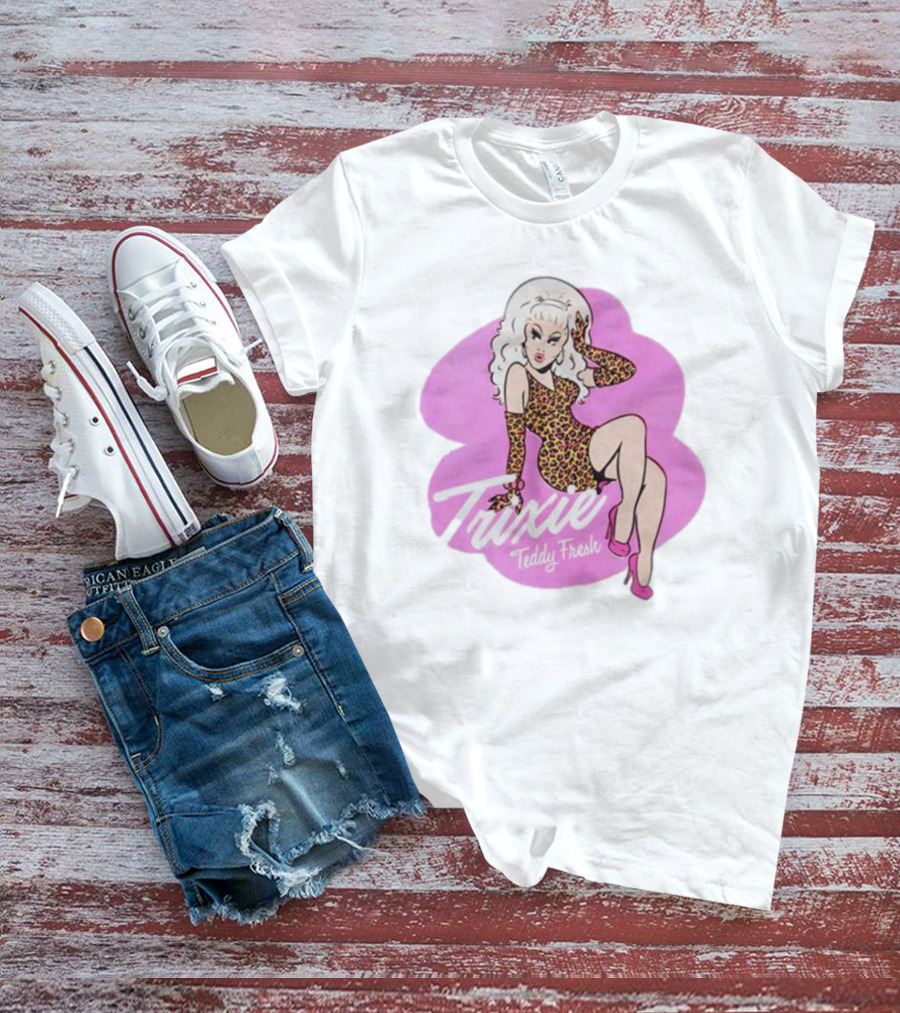 Trixie Teddy Fresh Leopard Pink T-Shirt