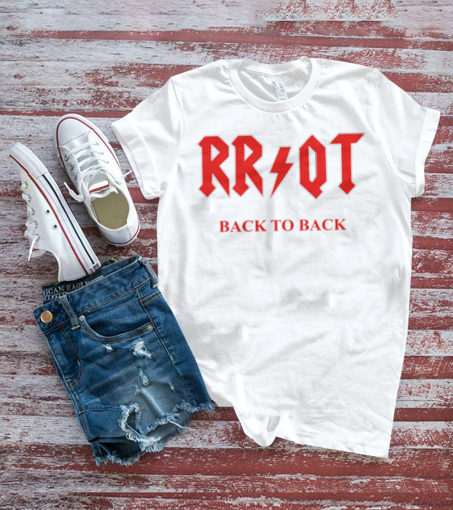 RR QT Back To Back ACDC Style Font T-Shirt