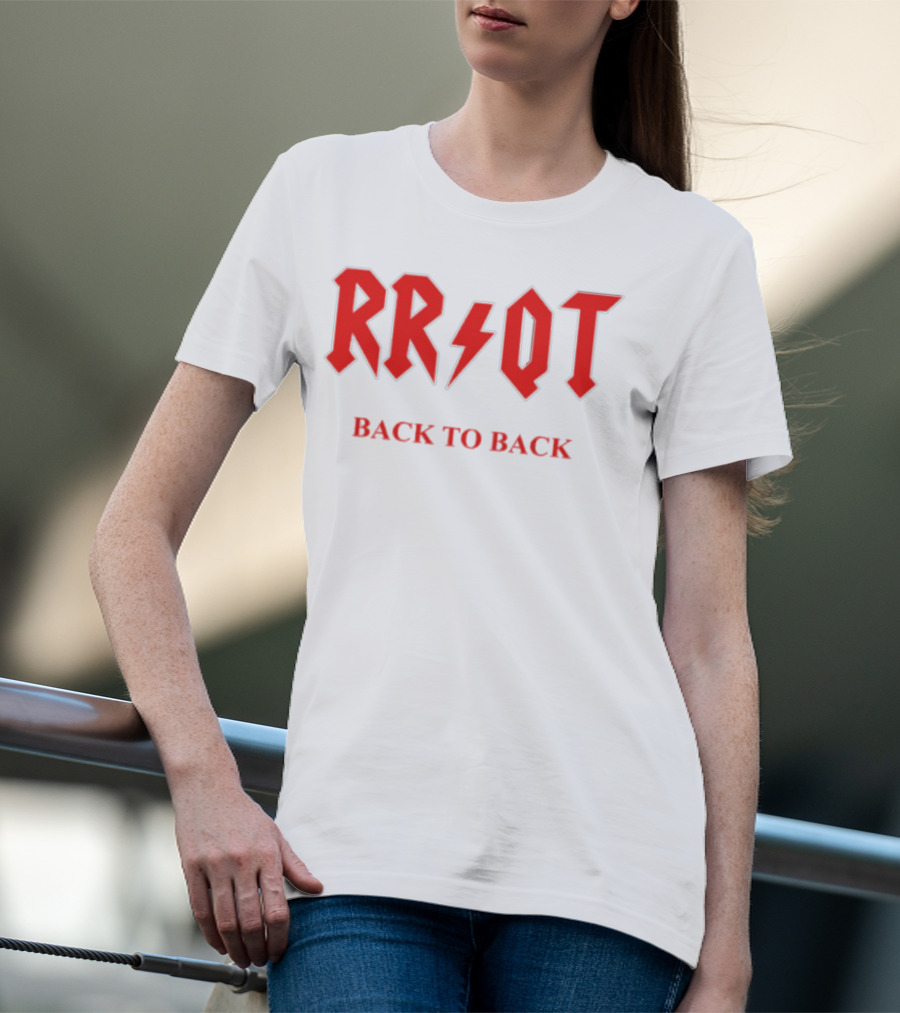 RR QT Back To Back ACDC Style Font T-Shirt