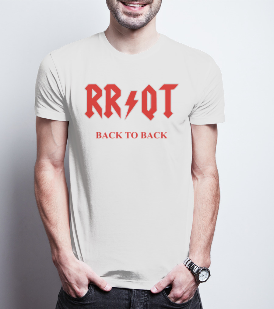 RR QT Back To Back ACDC Style Font T-Shirt