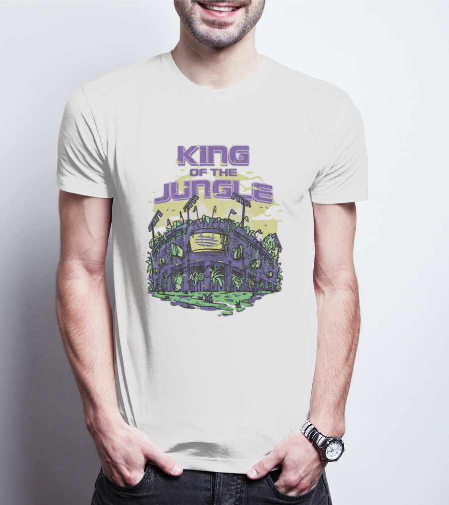 Los Angeles Lakers King Of The Jungle Stadium Scene T-Shirt
