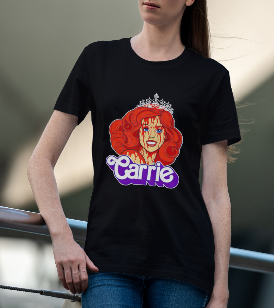 Carrie Blood-soaked Princess Barbie Queen T-Shirt