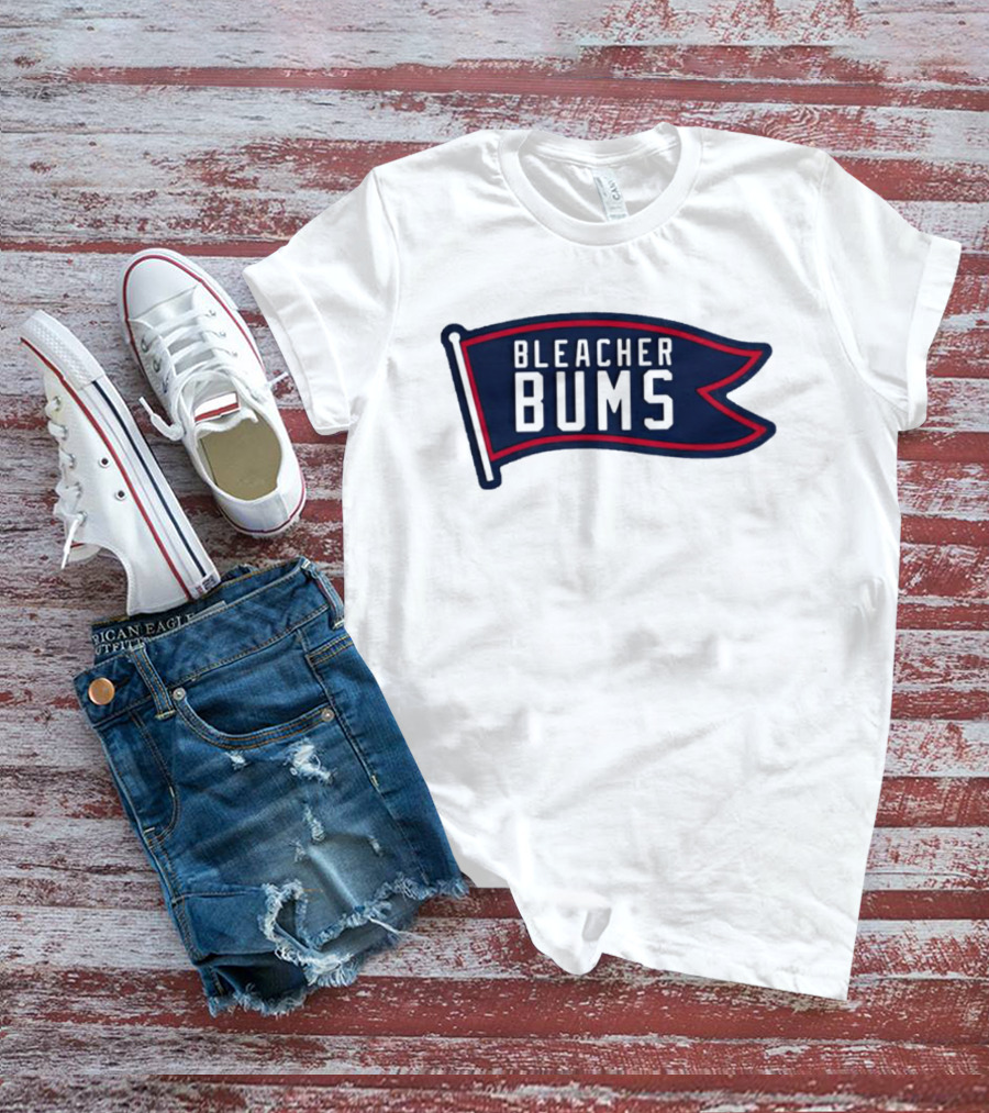 Bleacher Bums Flag Banner Retro Sports T-Shirt
