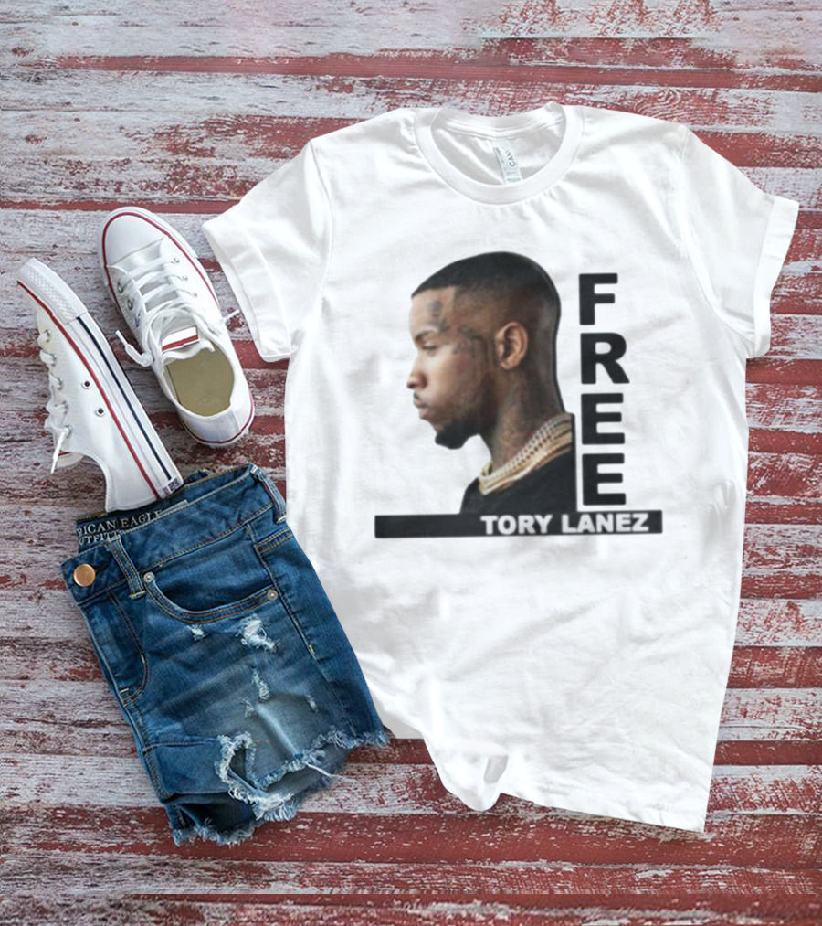 Free Tory Lanez Profile View Text T-Shirt