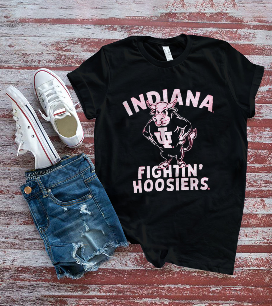 Indiana Fightin’ Hoosiers Bull Mascot IU T-Shirt
