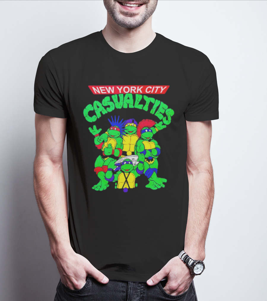 New York City The Casualties Ninja Turtles Crossover T-Shirt