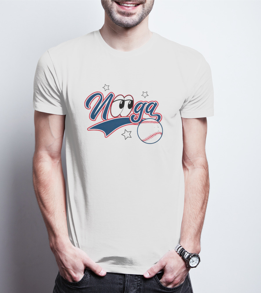 Nooga Baseball Eyes Stars T-Shirt